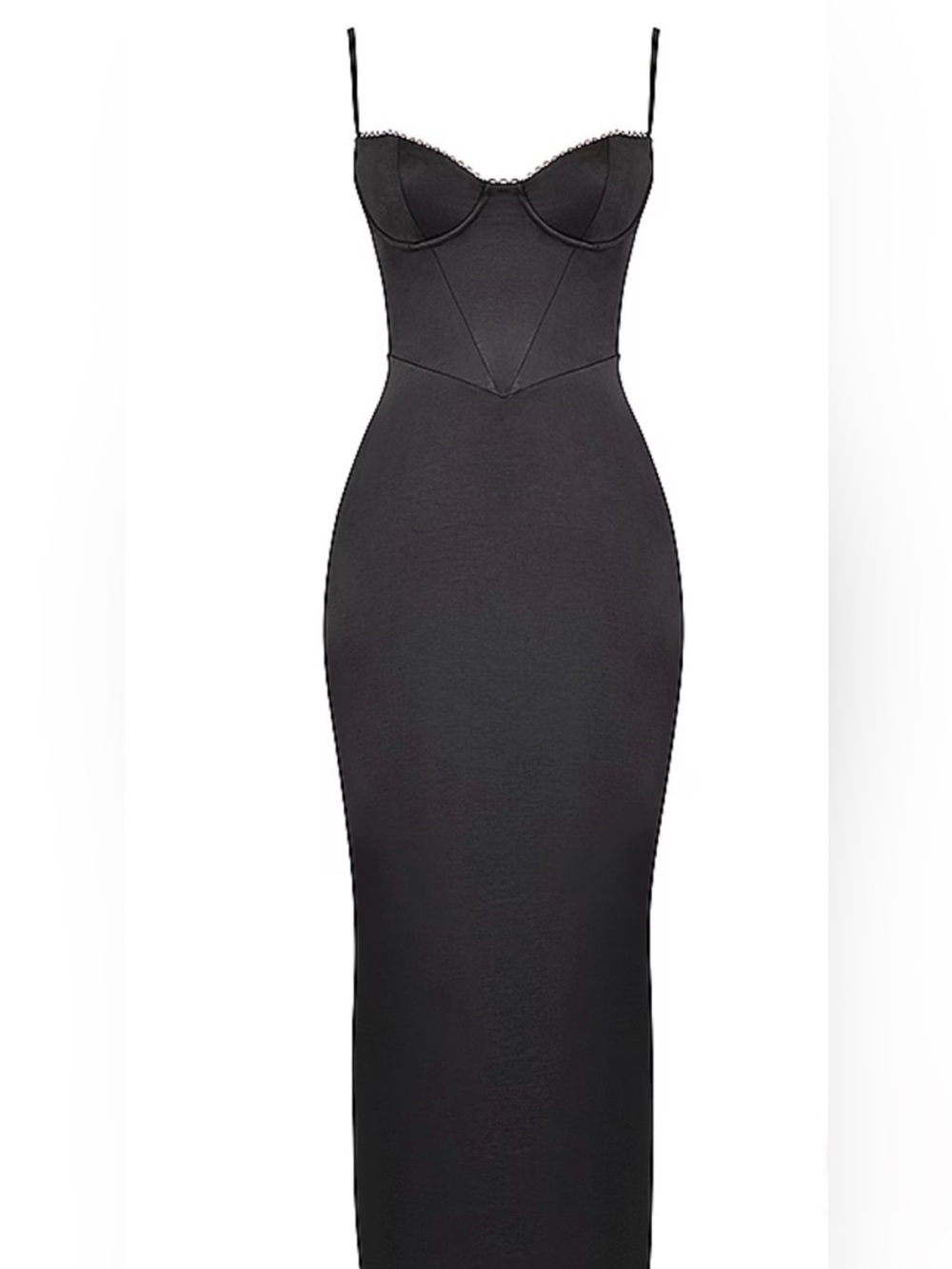 House of CB Stefania Black Corset Gown M+ NWOT - Picture 3 of 8